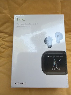 HTC NE20 Wireless Bluetooth Earbuds w Charging Case NEW SEALED