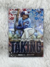 2025 Stadium Club #YK-3 Matt Shaw Yours for the Taking RC