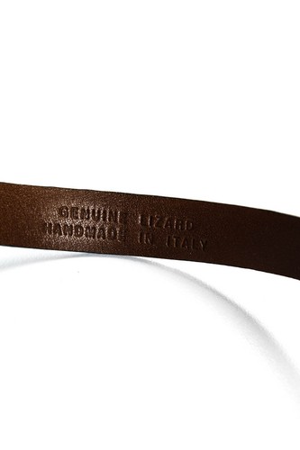Tardini Womens Genuine Lizard Country Style Buckled Bracelet Green - Picture 5 of 9