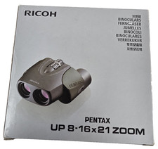 Pentax UP 8-16x21 Binoculars Green Fully-multi coating Zoom Brand New Sealed Box