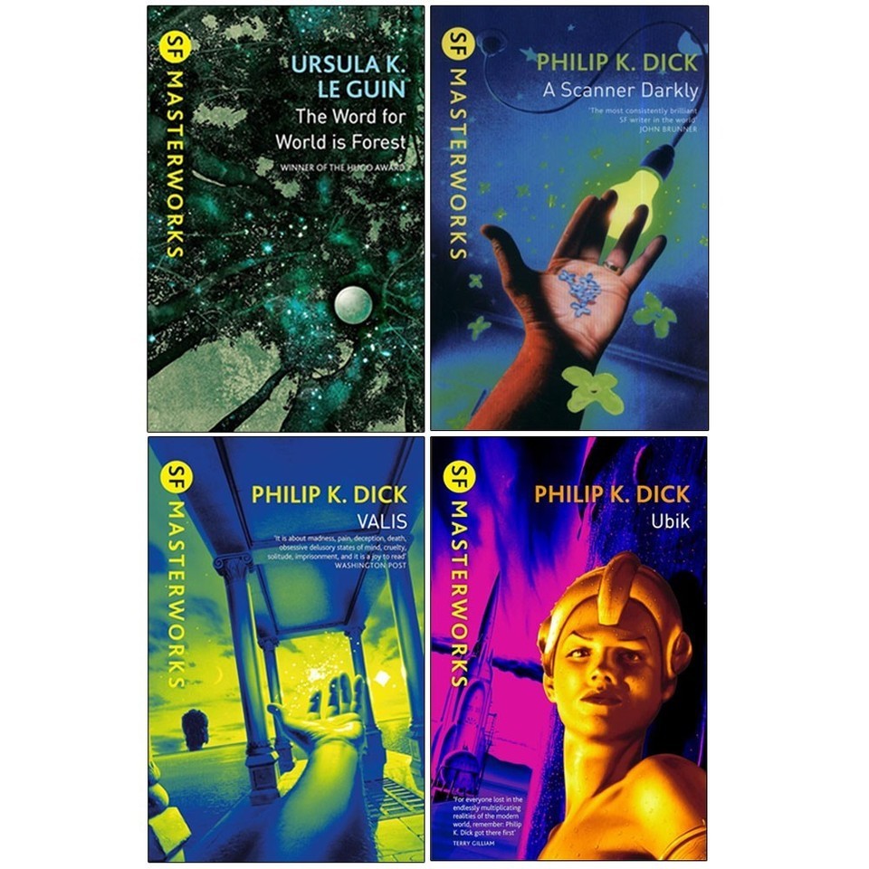 S.F. MASTERWORKS Collection 4 Books Set by Philip K. Dick Valis,Scanner,Ubik