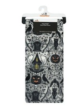 Way To Celebrate Halloween SPOOKY Plush Throw Blanket 50" x 60" Gray