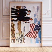 Donald Trump Greenland US Territory Poster Wall Art A0 Large Print Decor Collage