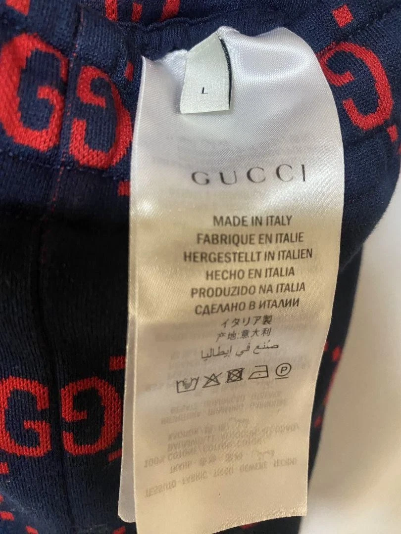 Gucci modello Gg set up rosso taglia L jacquard
