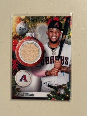 2025 Topps Holiday - Player Relic BAT - #PR-KM Ketel Marte - Diamondbacks