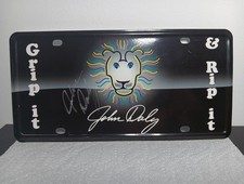John Daly Lion Logo Golf Sign Autographed "Grip It & Rip It" Happy Gilmore
