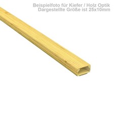 60x40mm Cable Duct Wood Effect Pine / Spruce with Lid 1m Length Drilling