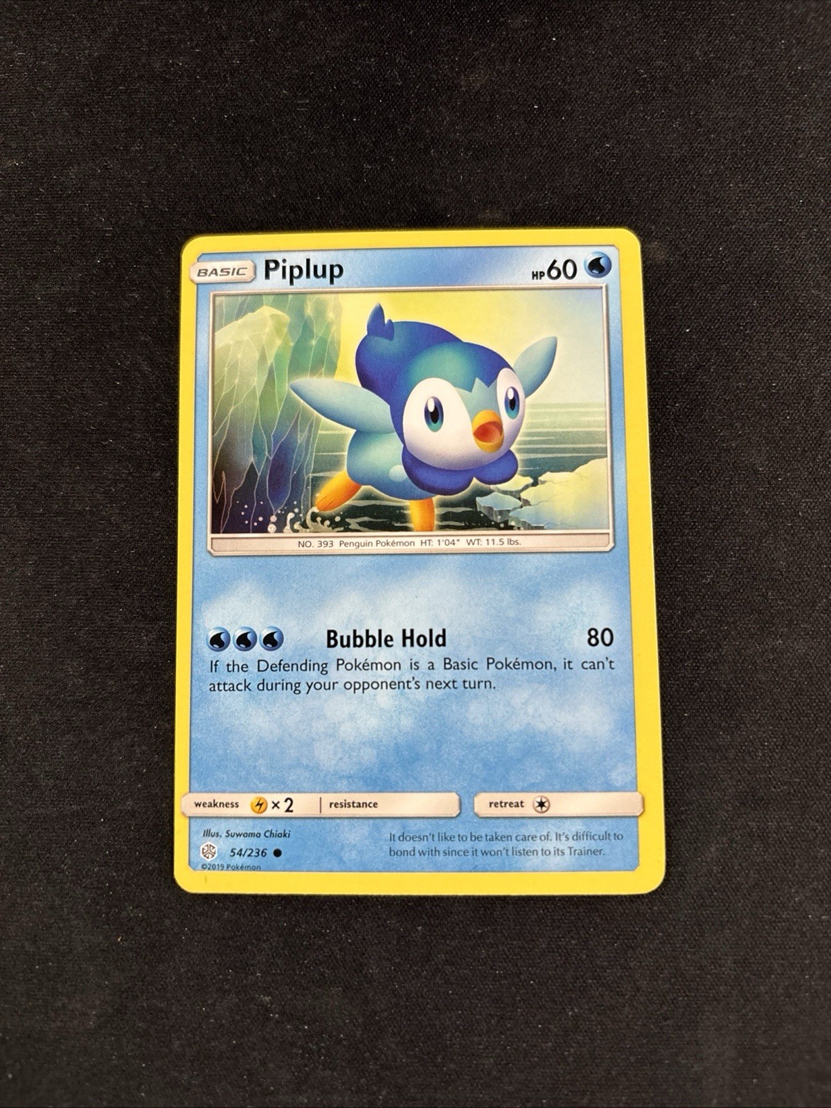 Piplup 54/236 Common Cosmic Eclipse Pokemon TCG LP