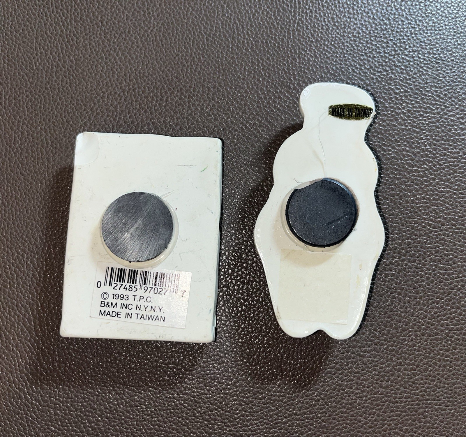 Lot of (2) Pillsbury Doughboy flour Ceramic Fridge Magnets vintage