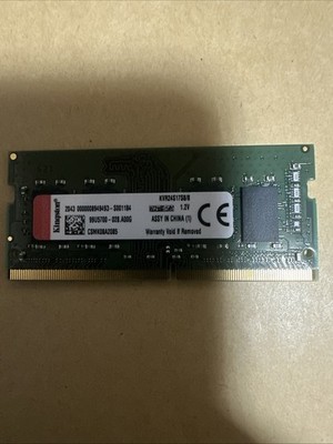 Kingston 8gb DDR4 KVR24S17S8/8 SODIMM Laptop Ram