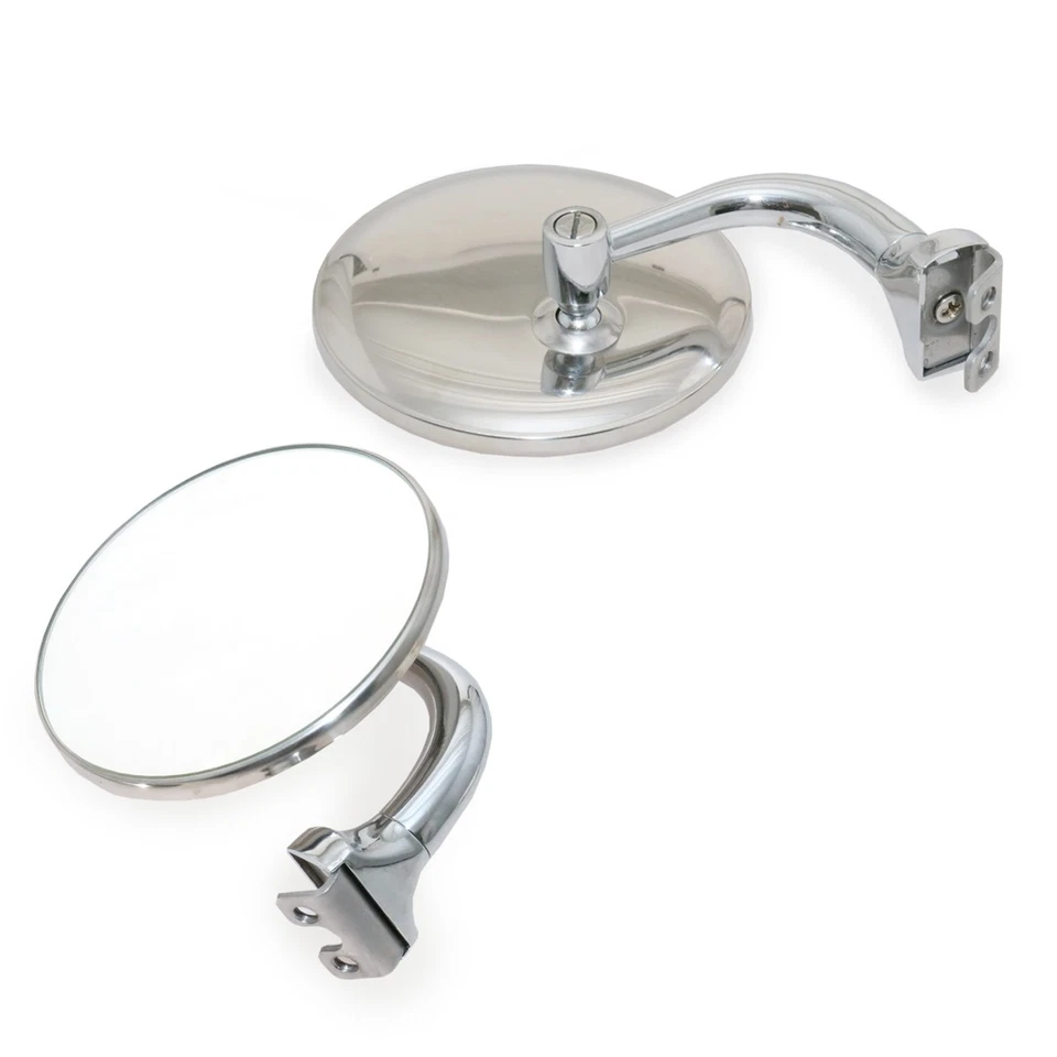 BUICK SUPER ROADMASTER CENTURY SERIES 60 SPECIAL Pair CHROME MIRROR CLAMP 2PCS. — 第 4/4 张图片