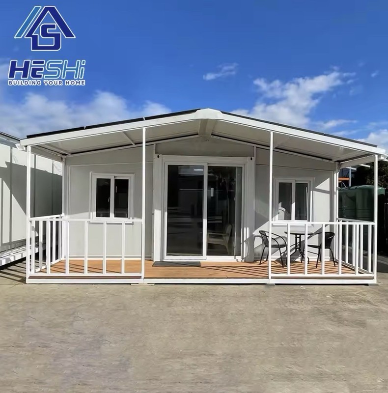 HESHi Prefab Modular Building 40x20x10ft 750sqft 1Bed 1Bath  with solar panels