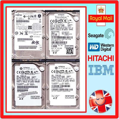 HDD 2,5'' Zoll SATA 5400 1/MIN & 7200 1/MIN Laptop Festplatte Laufwerke getestet & gelöscht. 