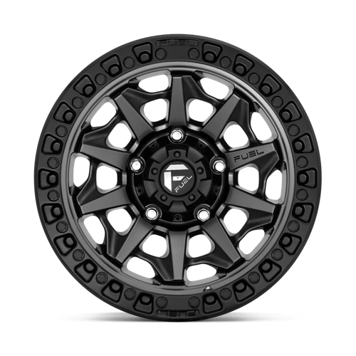 Fuel 1PC D716 COVERT 20X9 8X165.1 20mm Matte Gun Metal Black Bead Ring