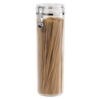 Oggi Acrylic Airtight Pasta Canister With Clamp, 4dia. X 12h. , New, Free Ship on sale Oggi Acrylic Airtight Pasta Canister With Clamp, 4dia. X 12h. , New, Free Ship on sale