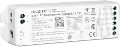 MiBoxer ZL5 5in1 Zigbee 2.4G Music Remote WiFi APP Voice LED Strip Controller