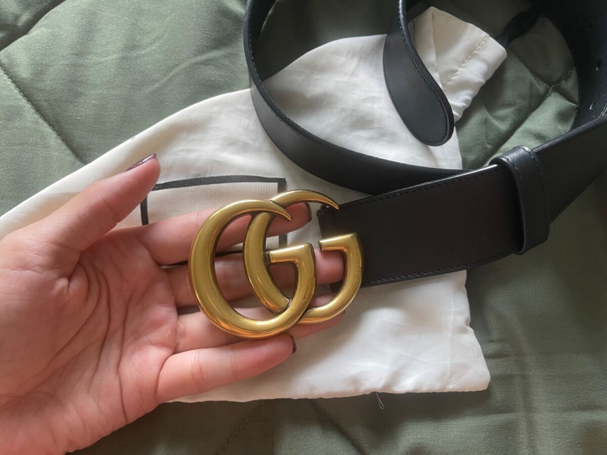 Gucci Belt Black Leather belt with Double G buckle Style Gucci Belt Black Leather belt with Double G buckle Style