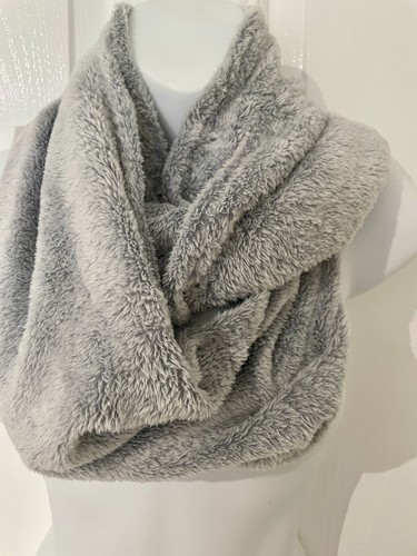 Silver Grey Soft Cosy Infinity/Loop Scarf. Made In Tasmania - Picture 3 of 3