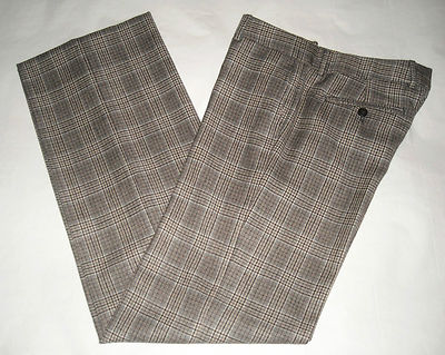 MAURO GRIFONI Virgin Wool Trousers Damenhose klassisch Wolle kariert 42 DE