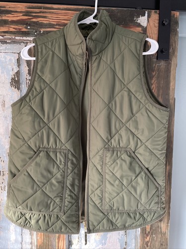 J. Crew Mercantile Quilted Vest Army 