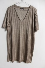 Zara Womens Knitted Stretch Dress - Bronze - Size Medium M (J87)