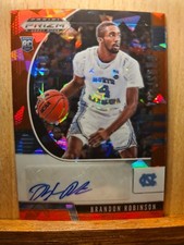 Brandon Robinson #PA-BR 2020 Prizm Draft Picks Ice Red Prospect Autograph X016A
