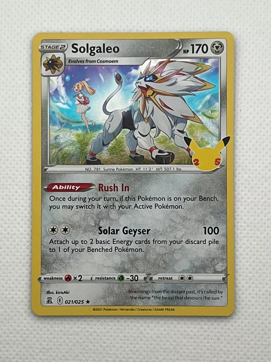 Solgaleo - 021/025 - Holo Rare - Pokemon Singles » Celebrations