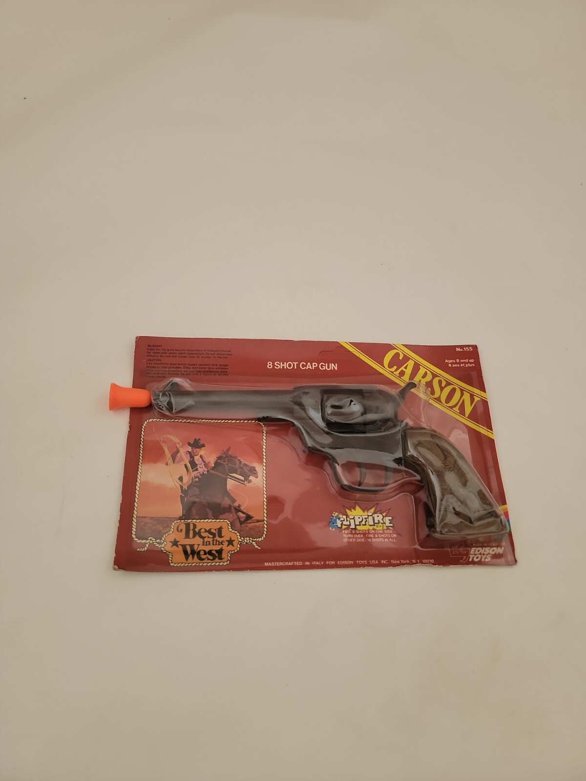 Vintage Carson Cap Gun by Edison Giocattoli Made in Italy | eBay