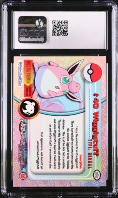 CGC GEM MINT 10 WIGGLYTUFF # 40 Topps Chrome HOLO RARE Series 1