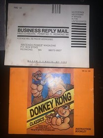 Authentic Donkey Kong Classic NES CIB W/poster