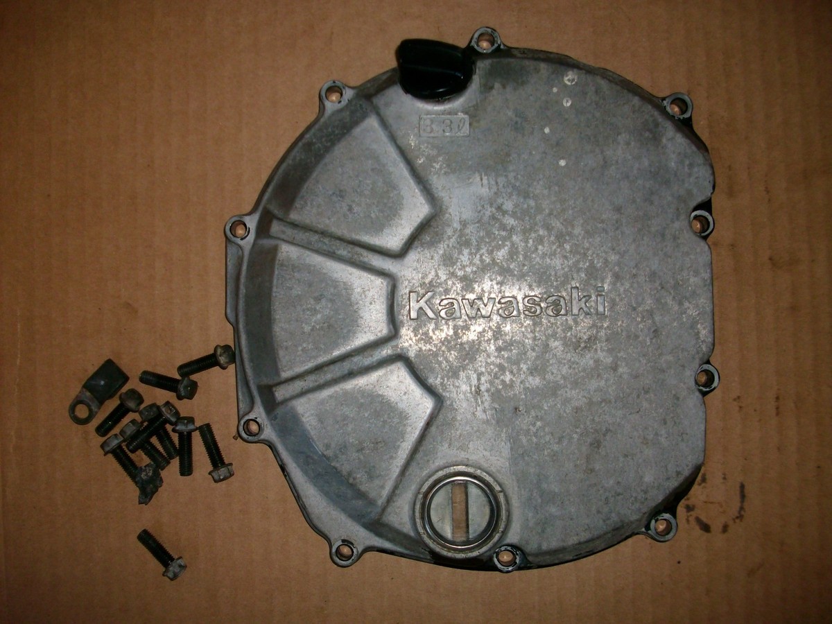 NEW YEAR ④ 89 90 1990 KAWASAKI ZX7 H1 ZX7R OEM CLUTCH COVER & BOLTS | eBay