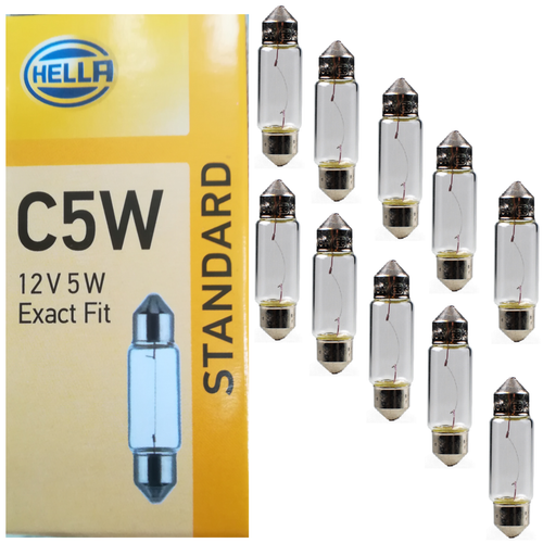 2x HELLA LONG LIFE R5W HALOGEN GLÜHLAMPE 12V BA15S BLISTERPACK | 8GA