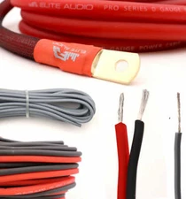ELITE AUDIO EA-PROK0 1/0 GAUGE AWG 100% OFC CAR WIRE AMPLIFIER INSTALLATION KIT