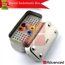 Dental Endo Burs Box Endodontic Files Holder Sterilization Organizer 48 Holes