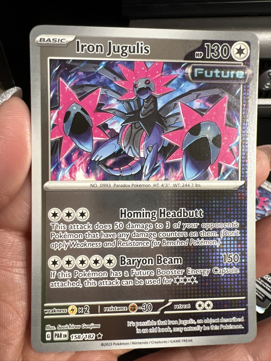 Pokemon TCG SV Paradox Rift - Iron Jugulis Reverse Holo Rare 158