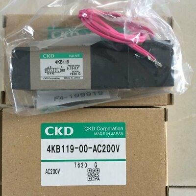 One New CKD 4KB119-00-AC200V solenoid valve