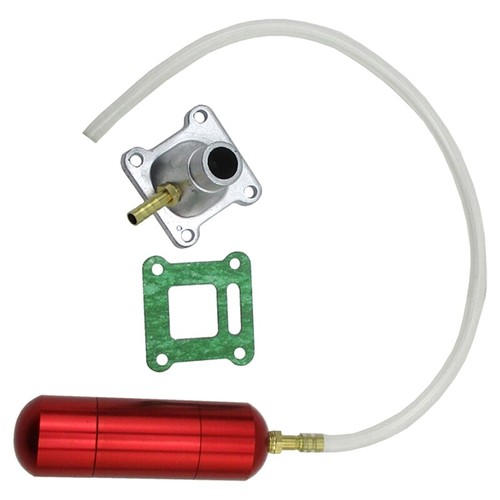 Red Boost Power Bottle Intake Pipe For 47cc 49cc Mini ATV Quad Dirt Pocket Bike - Picture 4 of 5