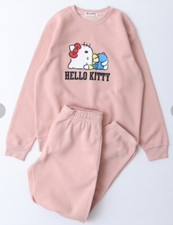 Sanrio Characters Hello Kitty Loungewear Set P-Beige Brushed Lining JP Limited