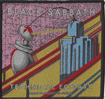 Black Sabbath - Technical Ecstasy gewebter Aufnäher woven Patch Neu & Official!