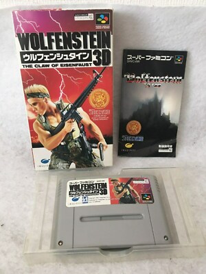 Wolfenstein 3D Nintendo Super Famicom SFC SNES Japan Wolfenstein 3D Nintendo Super Famicom SFC SNES Japan