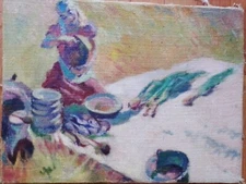 Painting by Artist Knyshevsky Clean Dishes