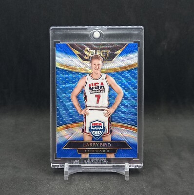 2014-15 Panini Select Courtside Blue & White Prizm Larry Bird #201 SSP