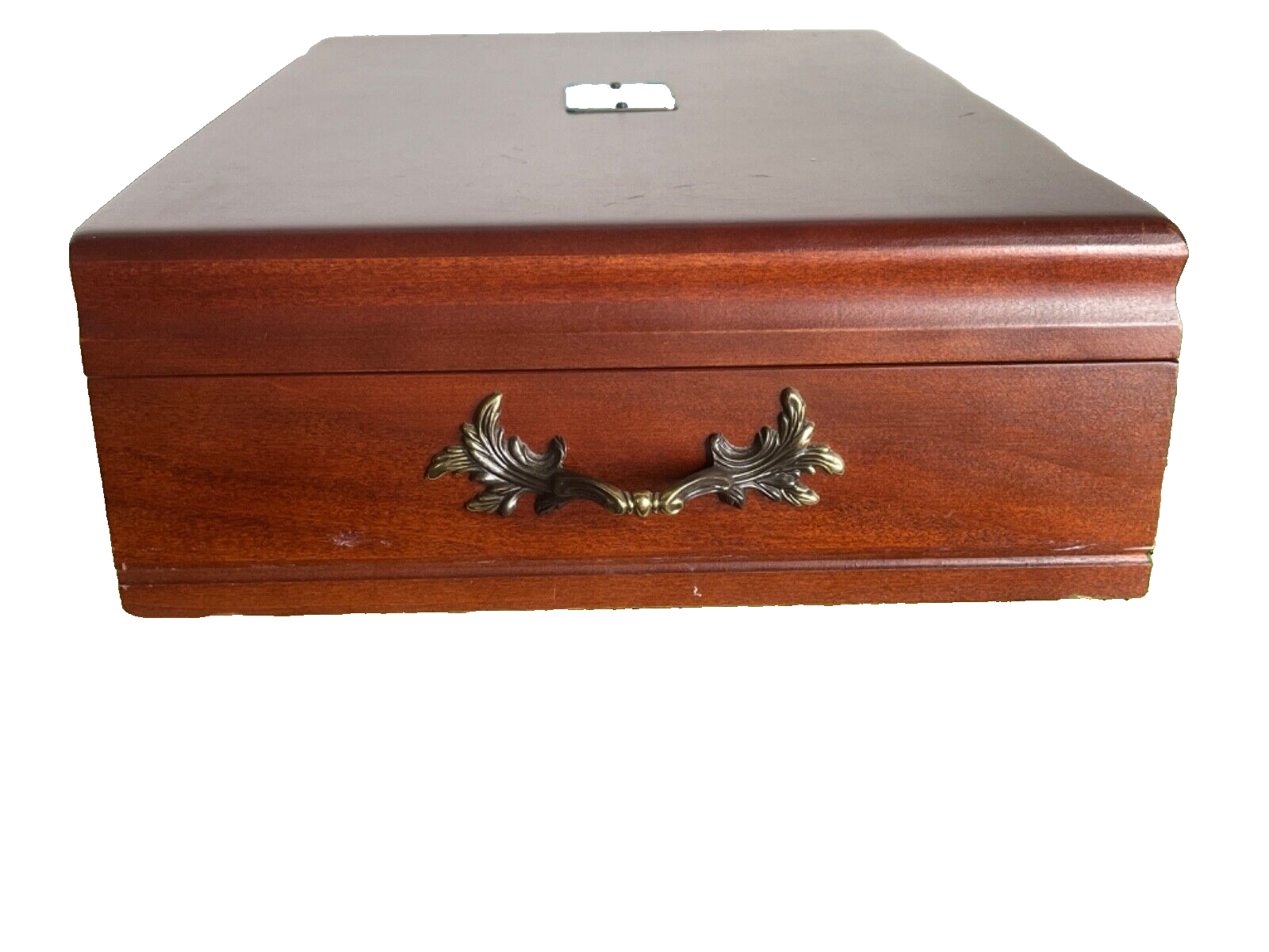 REED & BARTON Wooden Silverware Flatware EUREKA Storage Chest Box eBay