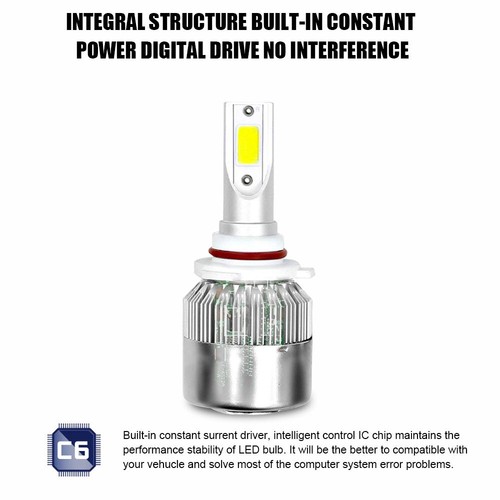 For Dodge Durango 2014 2015 - 9012 LED Headlight Bulbs 6000K White Hi/Lo Beam 2x - Picture 7 of 9