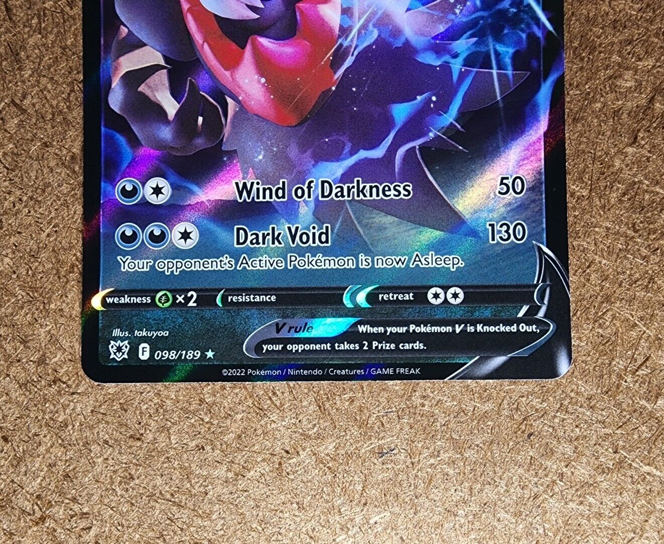 Pokemon Card Astral Radiance 98/189 098/189 Darkrai V Ultra Rare *MINT –  Brokenvase Games