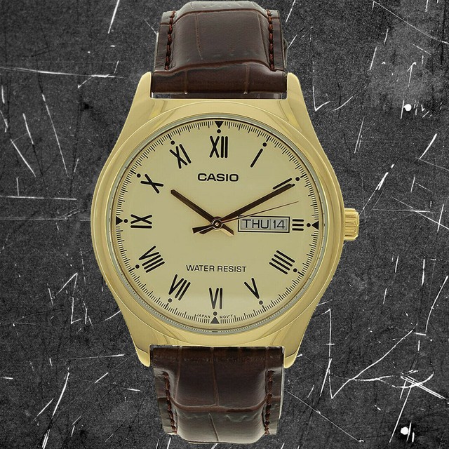 casio gold tone watch