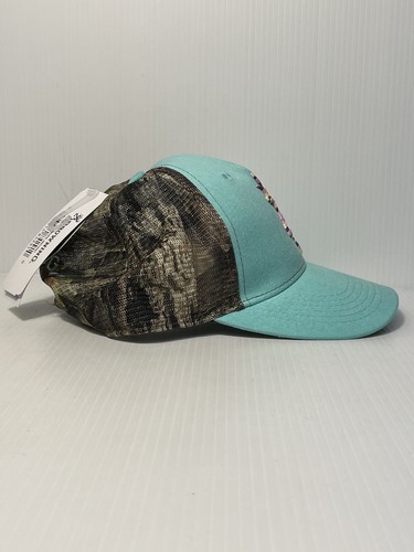 Browning Buckmark Hat Cap Snap Back Brown Green Camo Logo Hunting Mesh Back NEW - Picture 4 of 7