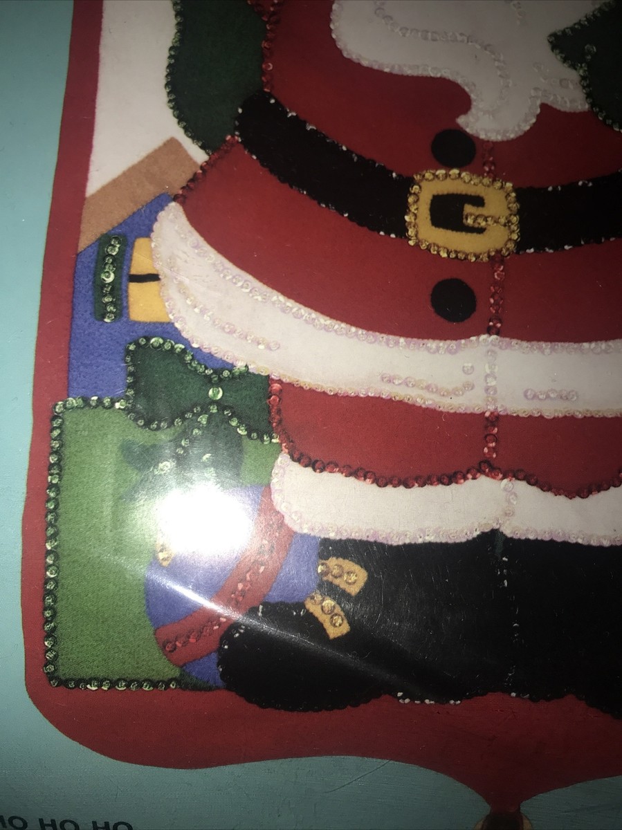 82963 BUCILLA HO HO HO SANTA TOYS FELT BANNER KIT - 15” X 25 82963 BUCILLA HO HO HO SANTA TOYS FELT BANNER KIT - 15” X 25