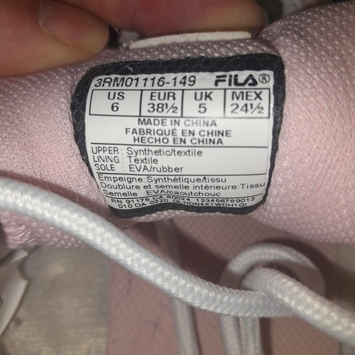 Fila Disrupter Sneaker weiß klobige Sohle Größe UK 5 Ray Tracer pink - Bild 12 von 12