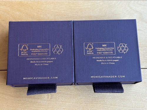 MONICA VINADER Womens NWOT 925 Sterling Silver RIVA Diamond Mini Huggie Earrings - Picture 9 of 11